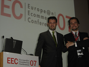 Marcos Pueyrredon y Marti Manent en el European Ecommerce Conference