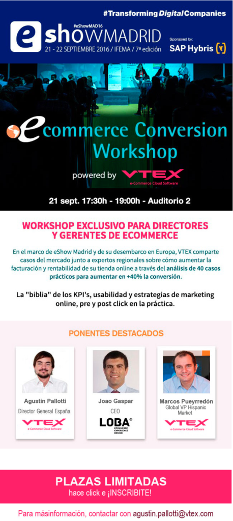 eConversion Workshop Spain