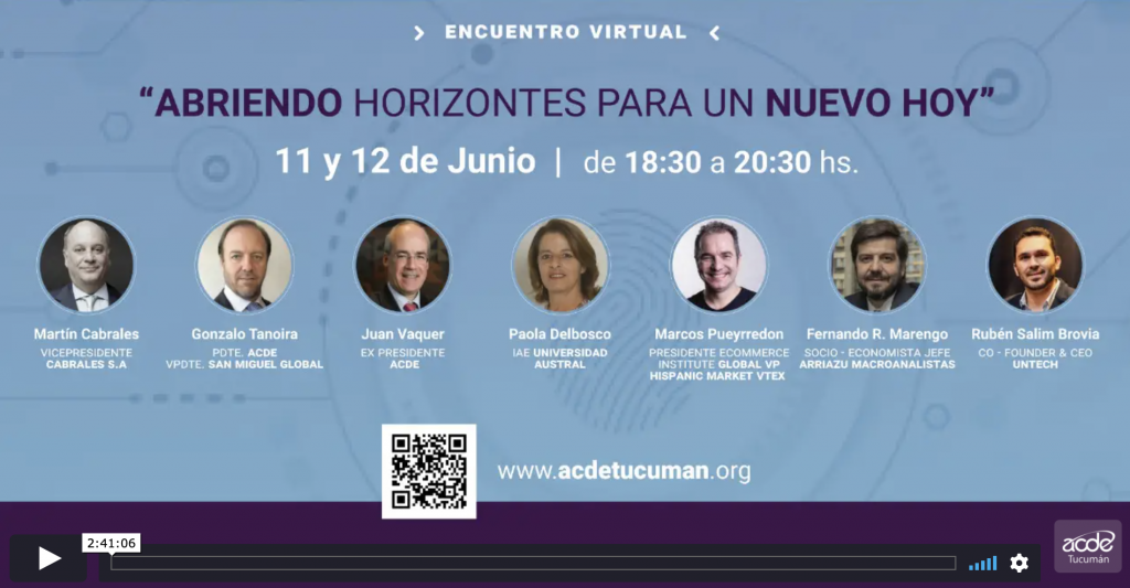 Conferencia Magistral dictada por Marcos Pueyrredon en el marco del congreso anual de ACDE
